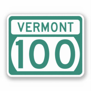 Adesivo Vermont Route 100