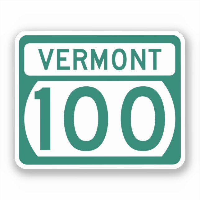 Adesivo Vermont Route 100 (Frente)