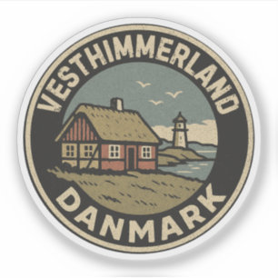 Adesivo Vesthimmerland, Dinamarca Danmark