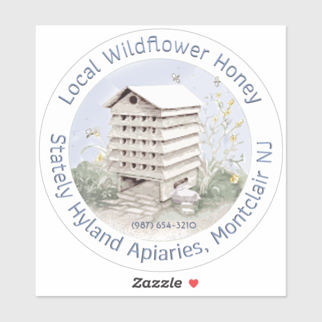 Adesivo VESTIDO DE MEL DO Blossom selvagem (Folha)