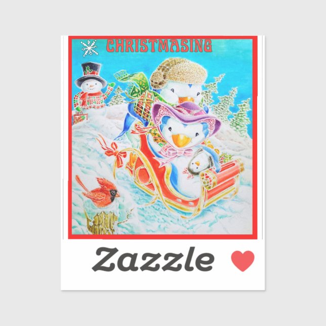 ADESIVO VESTIDO DE NATAL PARA CRIANÇAS (Folha)