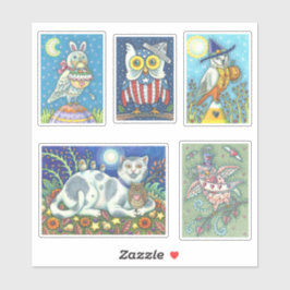 ADESIVO VESTIDOS DE OWL DE FERIADO BRINCO DE ARTE BRANCA