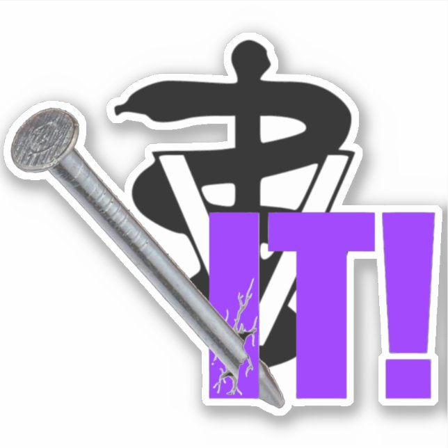 Adesivo Veterinária Apanhou-O! (Frente)