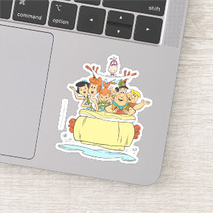 Adesivo Viagem à Família Flintstones