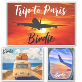 Adesivo Viagem a Paris (Viagem Stamps)