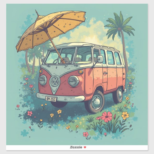 Adesivo viagem casal (Folha)