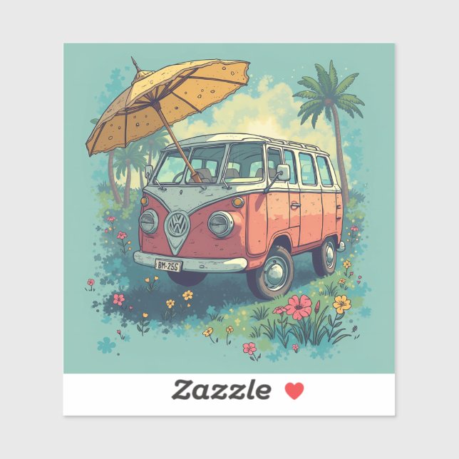 Adesivo viagem casal (Folha)