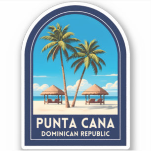 Adesivo Viagem Clássica Punta Cana República Dominicana Re