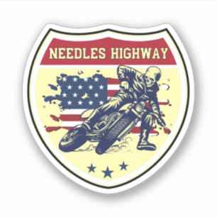 Adesivo viagem de moto pela needles highway em south dakot