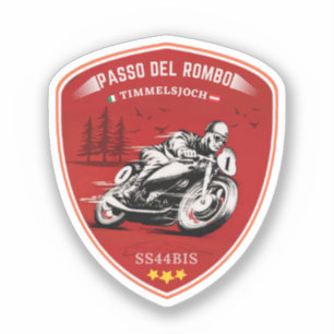 Adesivo Viagem de moto Timmelsjoch - passo del rombo