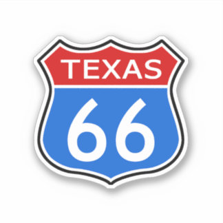 Adesivo Viagem do Texas Route 66