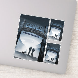 Adesivo Viagem Sci-Fi Ad, Ceres do Planeta Anão