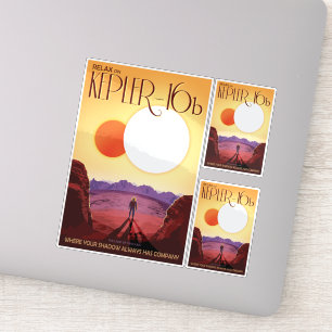 Adesivo Viagem Sci-Fi Ad, Planet Kepler-16b