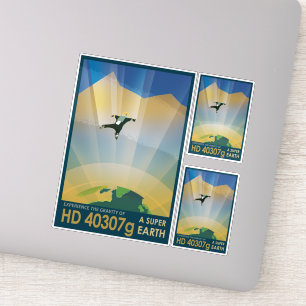 Adesivo Viagem Sci-Fi Ad, Planeta HD 40307g