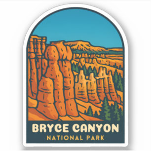 Adesivo Viagens Antigas Parque Nacional Bryce Canyon Retro