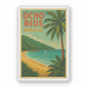 Adesivo Viagens vintage de Ocho Rios - Jamaica