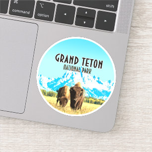Adesivo Viagens vintage Grand Teton Park Wyoming