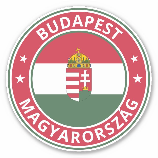 Adesivo Viajante Global - Budapeste, Magyarország | Hungri (Frente)