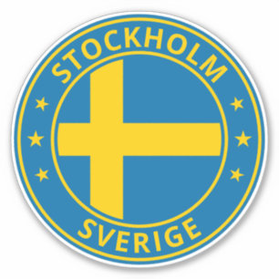 Adesivo Viajante Global - 'Cidade', Sverige   Suecia (Edit
