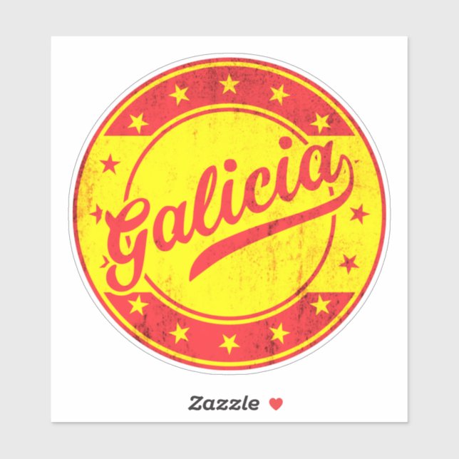 Adesivo Viajante Global - Galiza, Espanha (Folha)