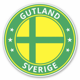 Adesivo Viajante Global - Gutland, Sverige   Suecia (Edita