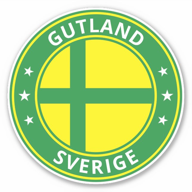 Adesivo Viajante Global - Gutland, Sverige | Suecia (Edita (Frente)