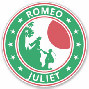 Adesivo Viajante Global - Romeu e Julieta