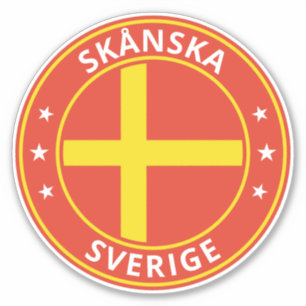Adesivo Viajante Global - Skånska, Sverige Suecia (Edita
