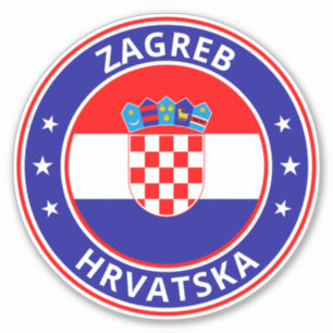 Adesivo Viajante Global - Zagreb, Hrvatska   Croácia