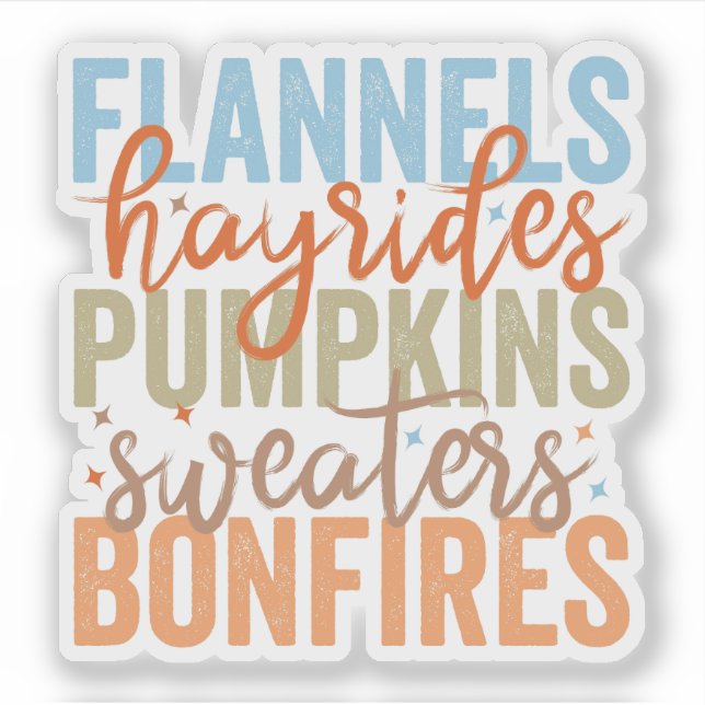 Adesivo Vibes de queda divertida (Frente)