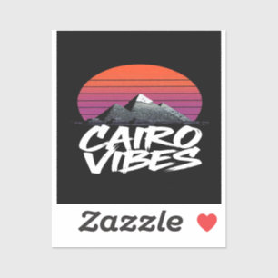 Adesivo Vibes do Cairo Antigo   Estilo de Rua Egípcio & Vi