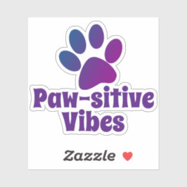 Adesivo Vibes em Paw-sitive | Impressão em aves de capoeir