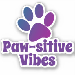 Adesivo Vibes em Paw-sitive | Impressão em aves de capoeir