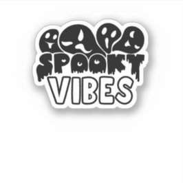 Adesivo Víbos do Halloween Spooky