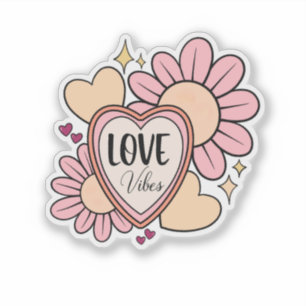 Adesivo Vibrações de Amor