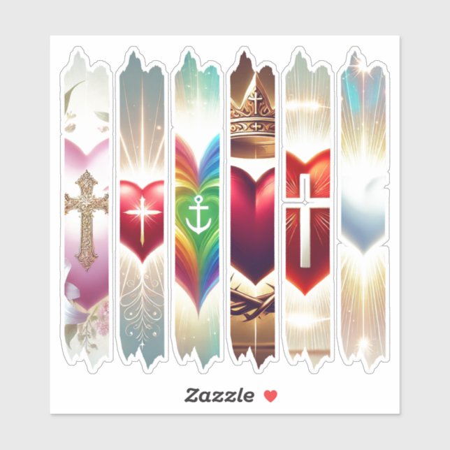 Adesivo Vibrante Christian Namorados Heart Washington Tape (Folha)