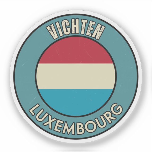 Adesivo Vichten, Luxemburgo (Frente)