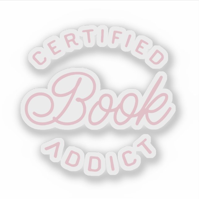 Adesivo Viciada em livros certificada (Frente)