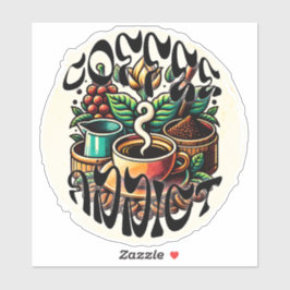 Adesivo Viciado em café