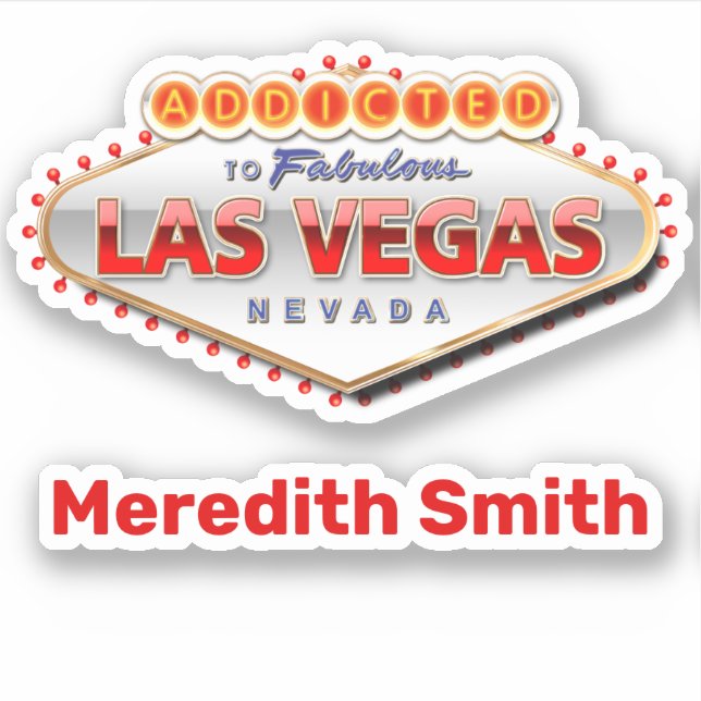 Adesivo Viciado em Las Vegas, NV (Frente)