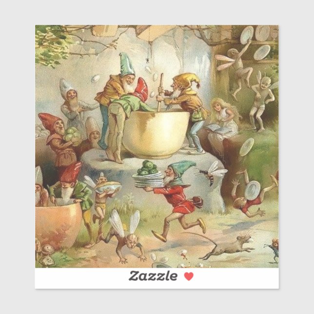 Adesivo “Victorian Fairies” by E S Hardy (Folha)