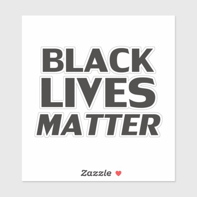 Adesivo Vidas Negras Importam a tipografia negra e negrito (Folha)