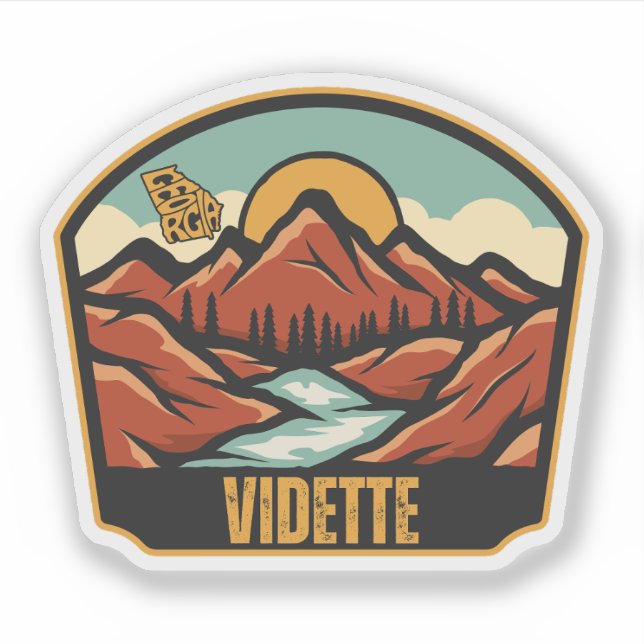 Adesivo Vidette, Geórgia (Frente)