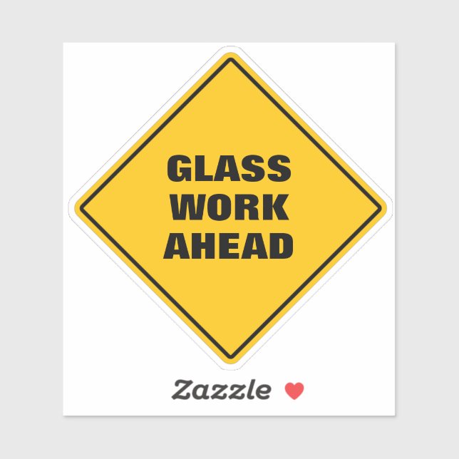 Adesivo Vidro de diamante amarelo (Folha)