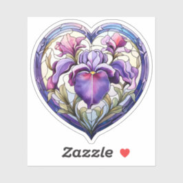 Adesivo Vidro Estreito Iris Heart