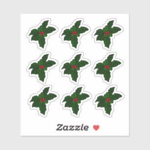 Adesivo Vidro Sreado Holly Berries