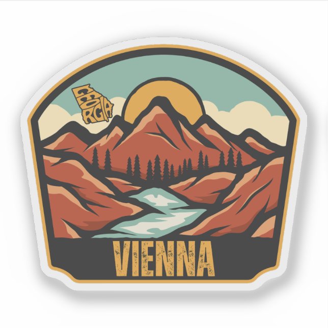 Adesivo Viena, Geórgia (Frente)