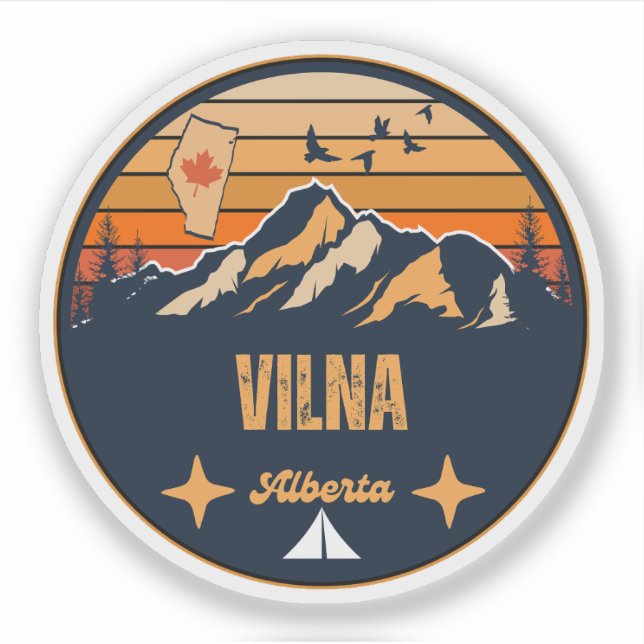 Adesivo Vilna, Alberta (Frente)
