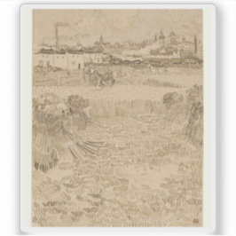 Adesivo Vincent van Gogh - Arles View dos Wheatfields