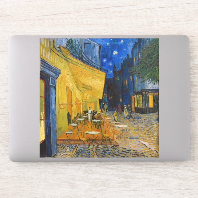 Adesivo Vincent van Gogh - Cafe Terrace à Noite (Computador)